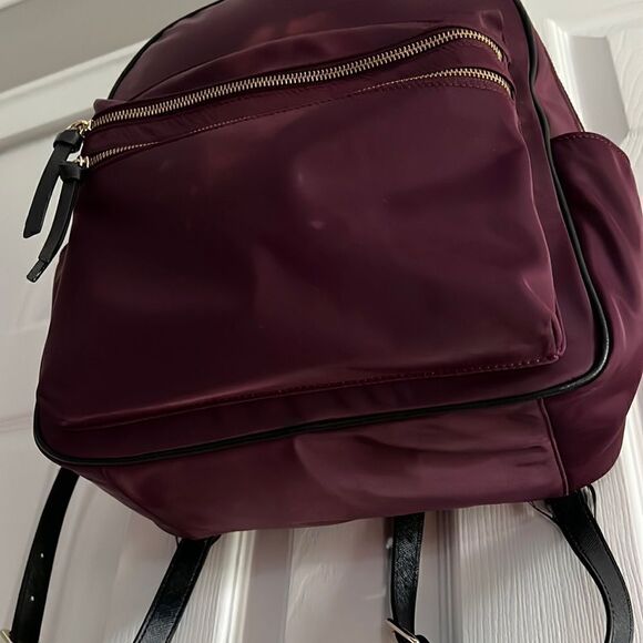 Kate Spade Large Nylon Laptop Backpack In Burgundy - Picture 7 of 14